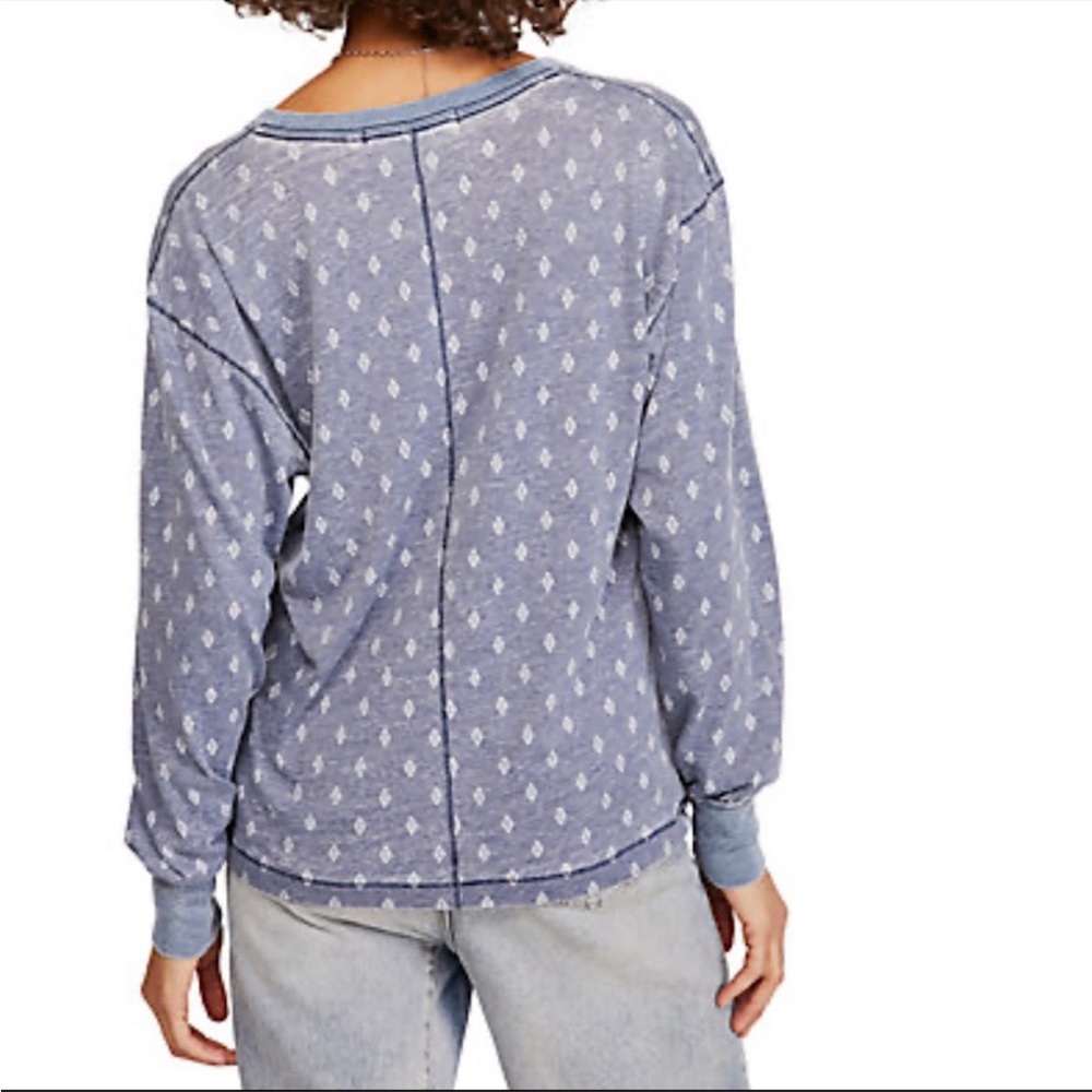 Free People Arielle Printed Top - Picture 2 of 7